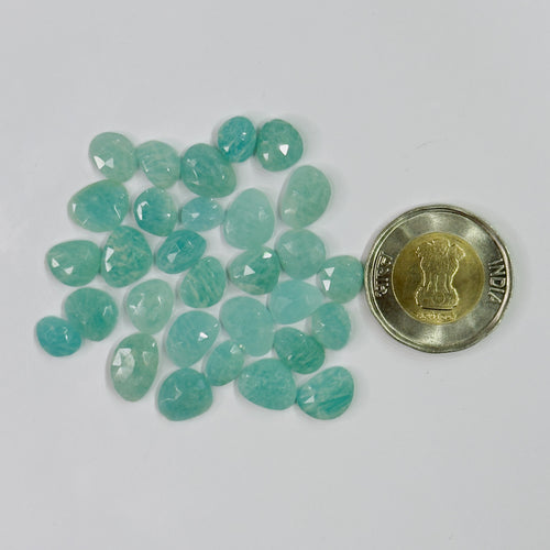 Amazonite Rose Cuts