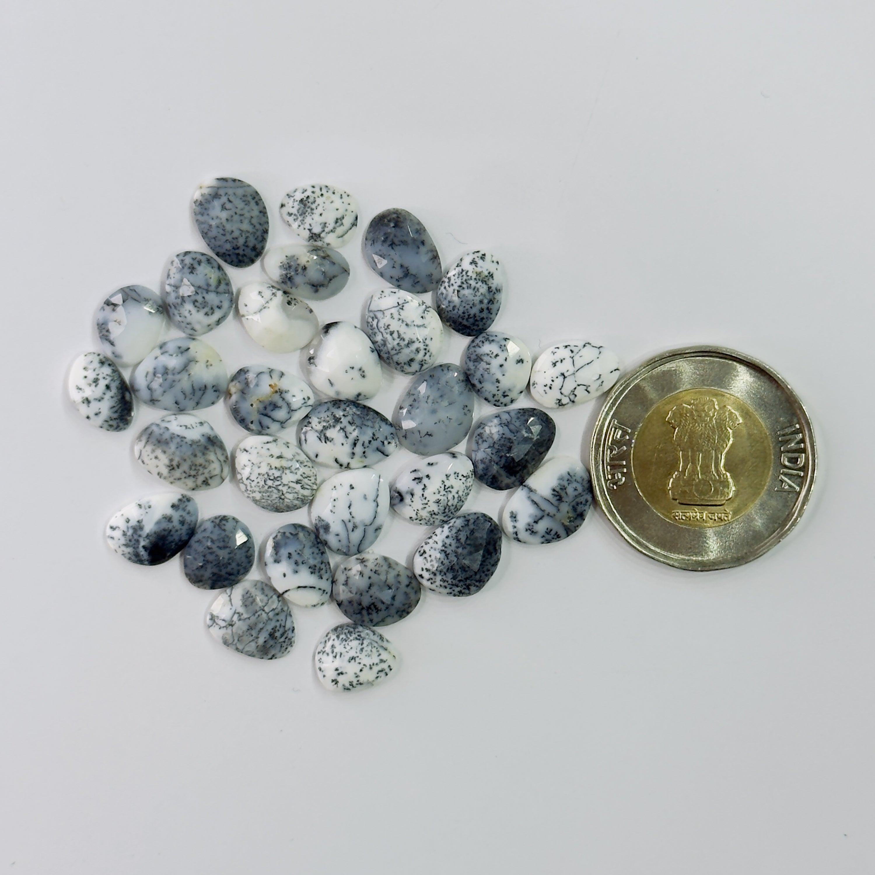 Dendritic Opal Rose Cuts
