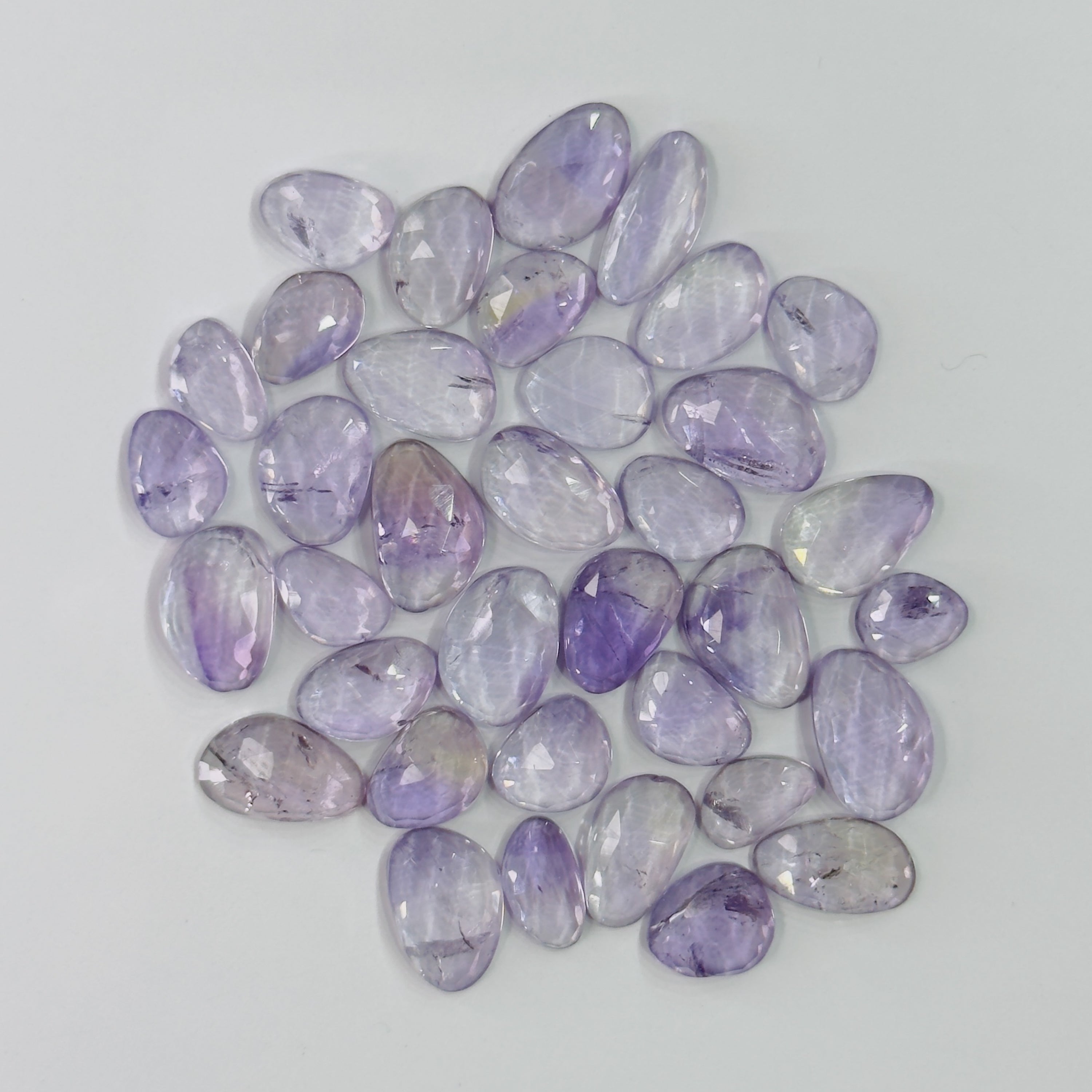 Pink Amethyst Rose Cuts