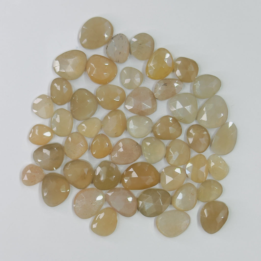Peach Moonstone Rose Cuts