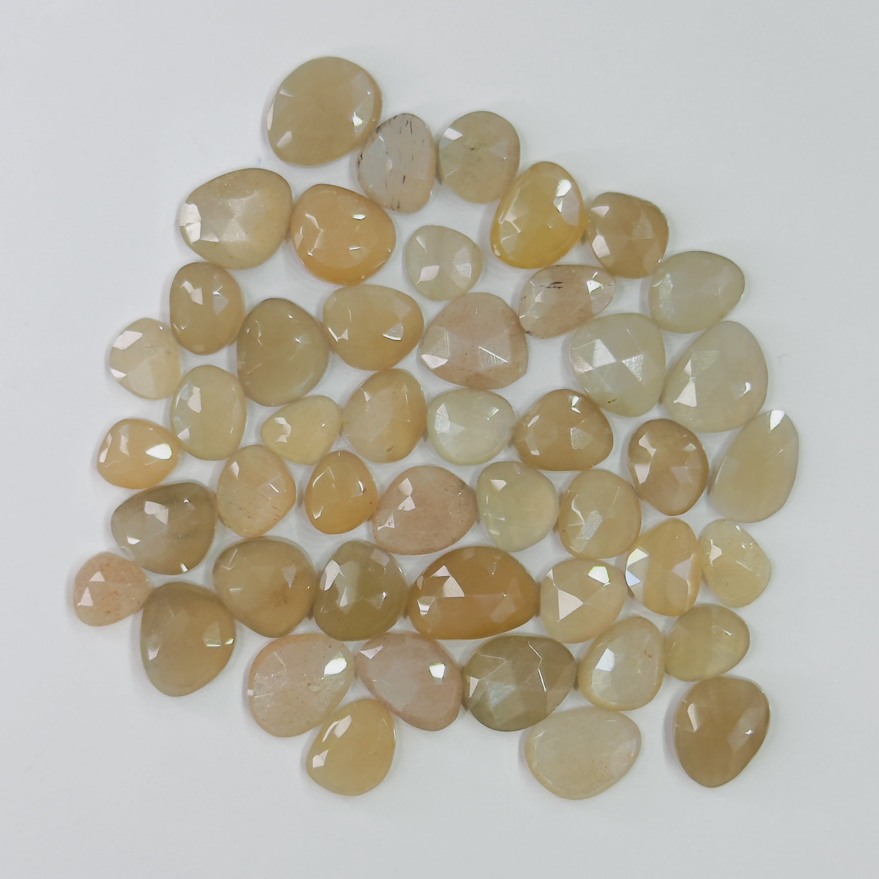 Peach Moonstone Rose Cuts