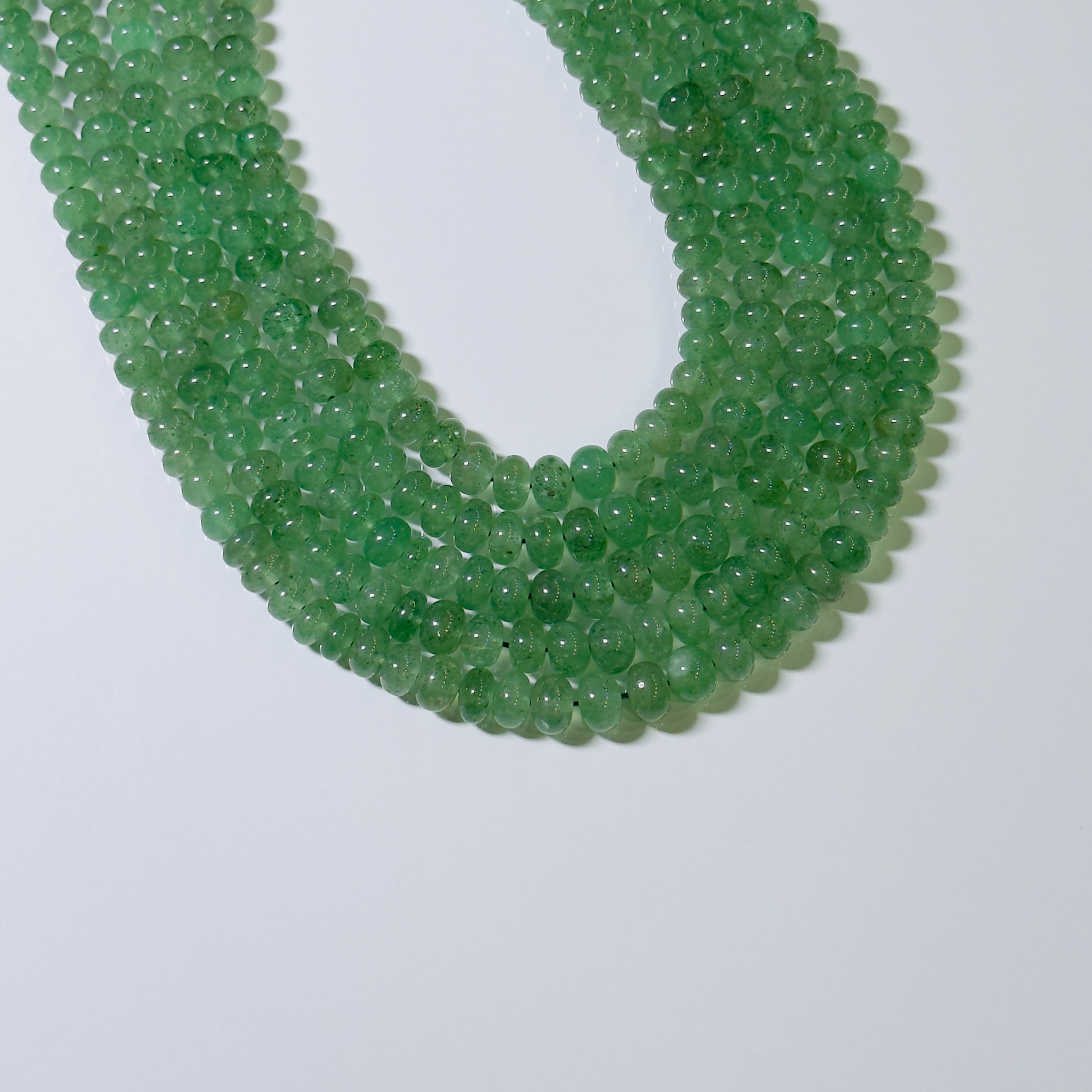 Green Aventurine Rondelle Beads