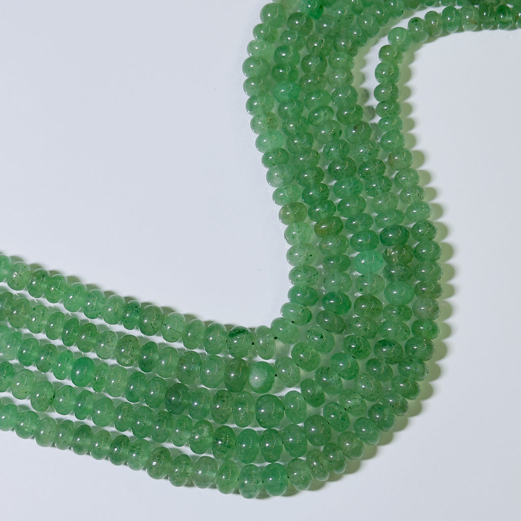 Green Aventurine Rondelle Beads