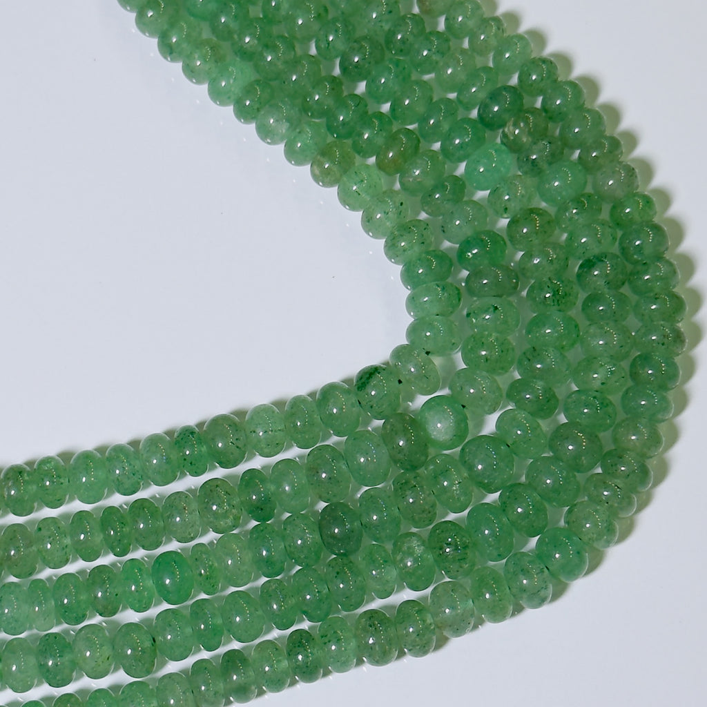 Green Aventurine Rondelle Beads