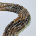 Golden Shine Moonstone Rondelle Beads
