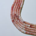 Peruvian Pink Opal Rondelle Beads