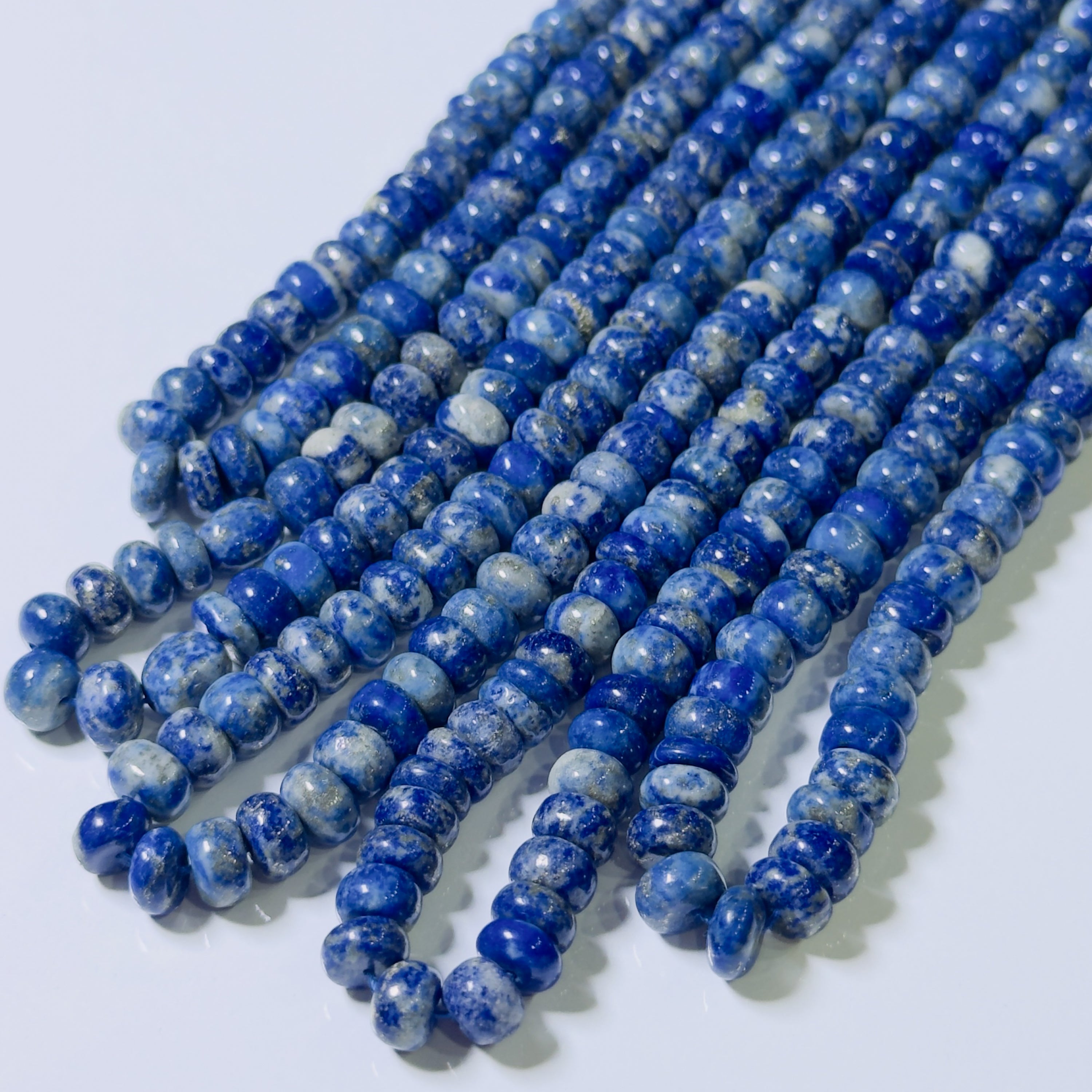 Natural Lapis Lazuli Rondelle Beads
