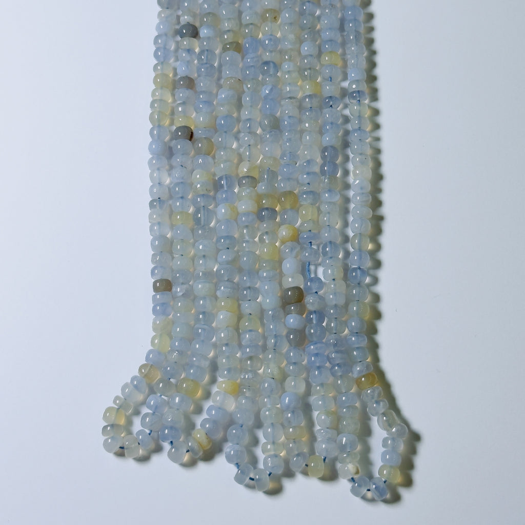 blue chalcedony Beads
