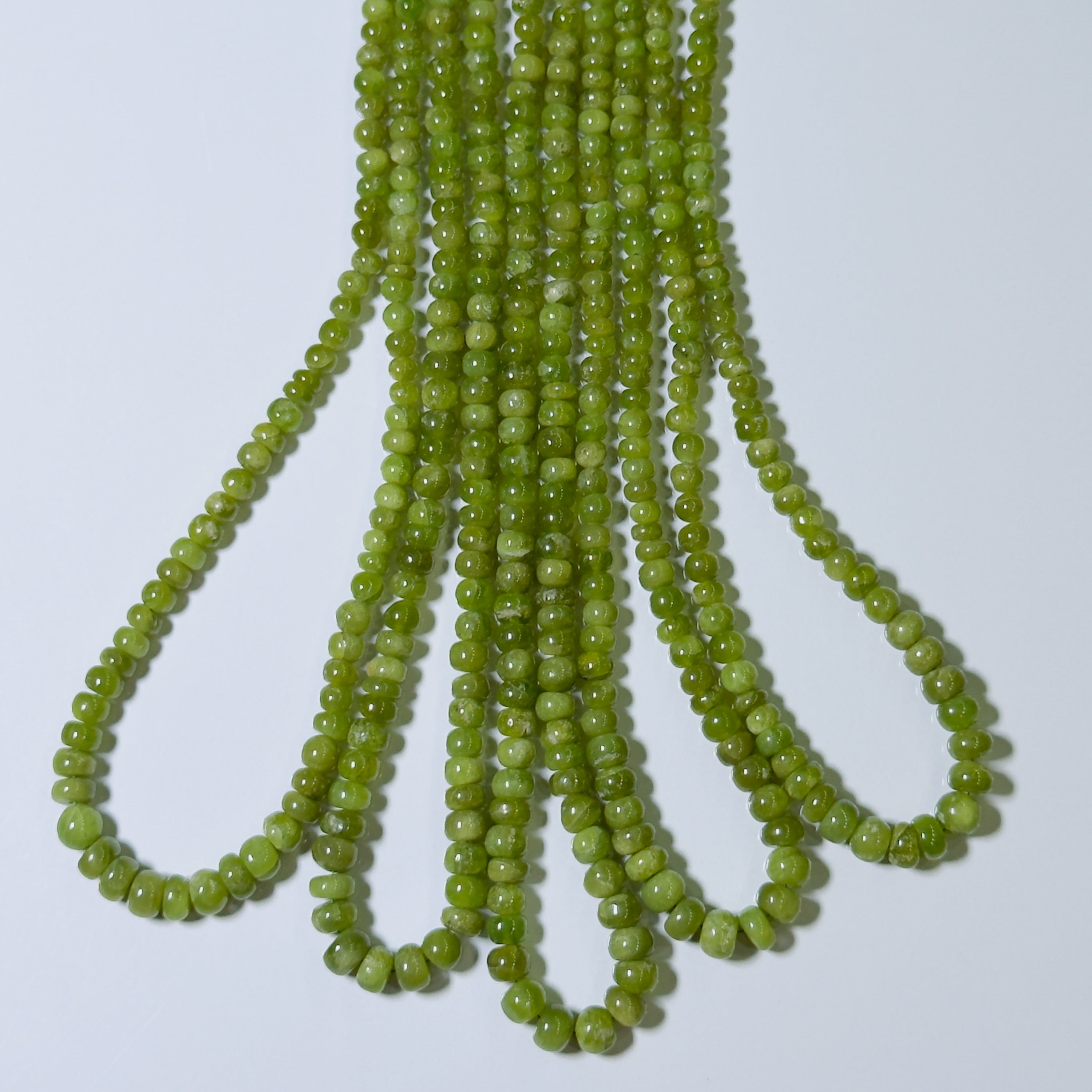 vessonite Rondelle Beads