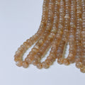 coffee moonstone Rondelle Beads